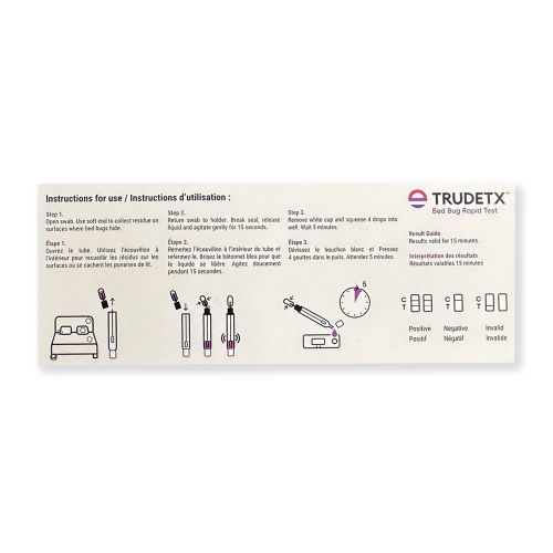 TRUDETX™ Bed Bug Rapid Test Kit - 5 Pack