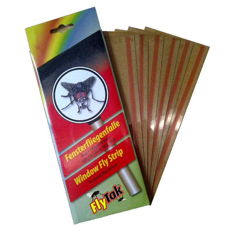 FlyTak Sticky Window Fly Strip - 6 Pack
