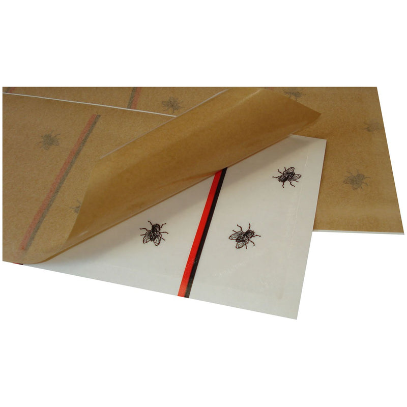 FlyTak Sticky Fly Strips - 12 Sheets