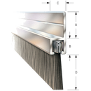 90° Angled Flange Bristle Strip