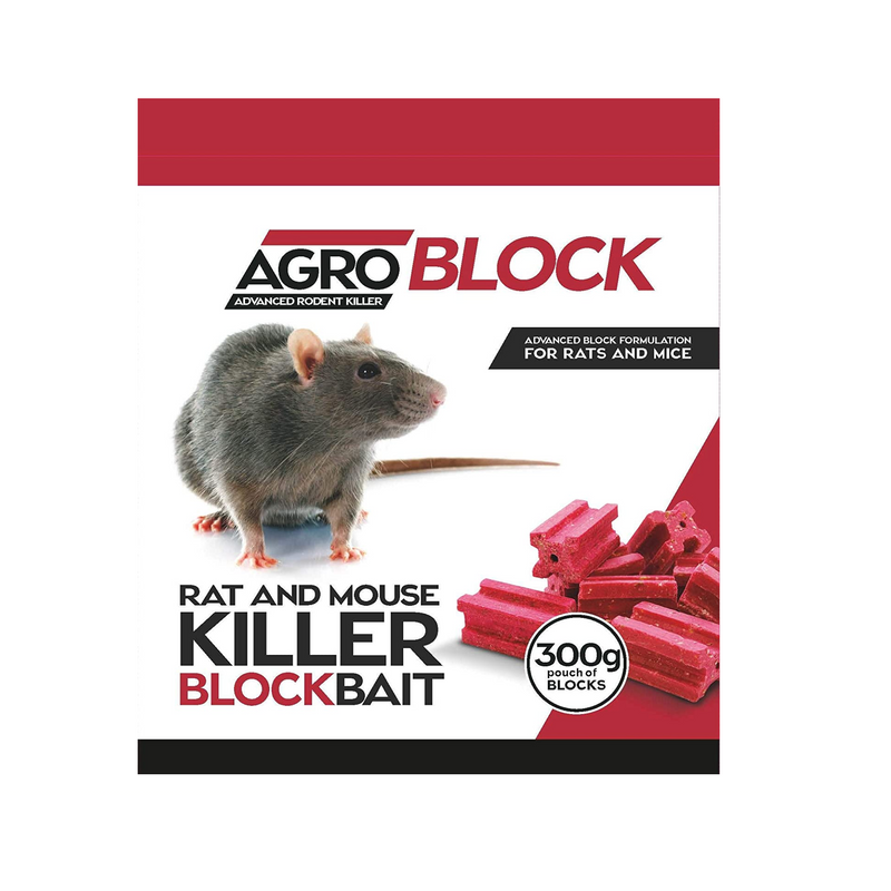 Agro Block Poison Bait - Large 30g Blocks