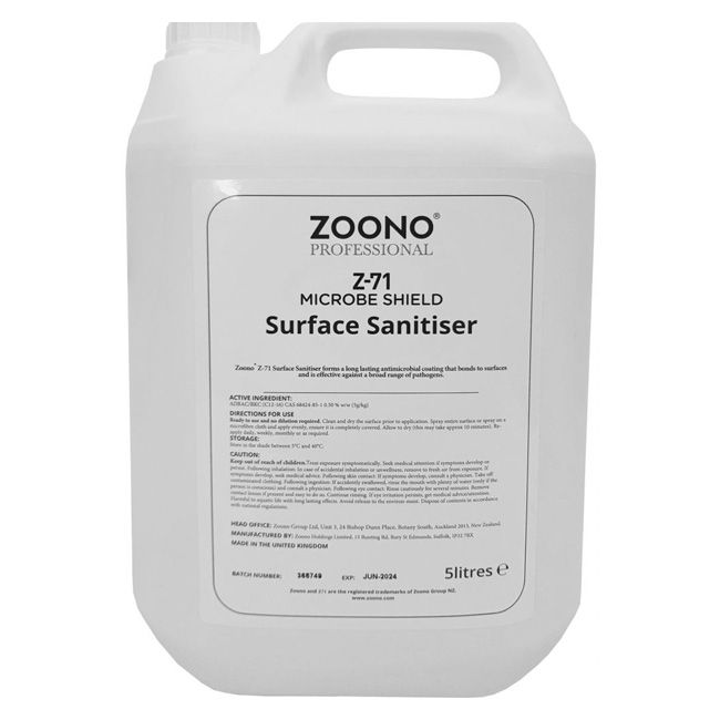 Zoono Surface Sanitiser - 5Ltr